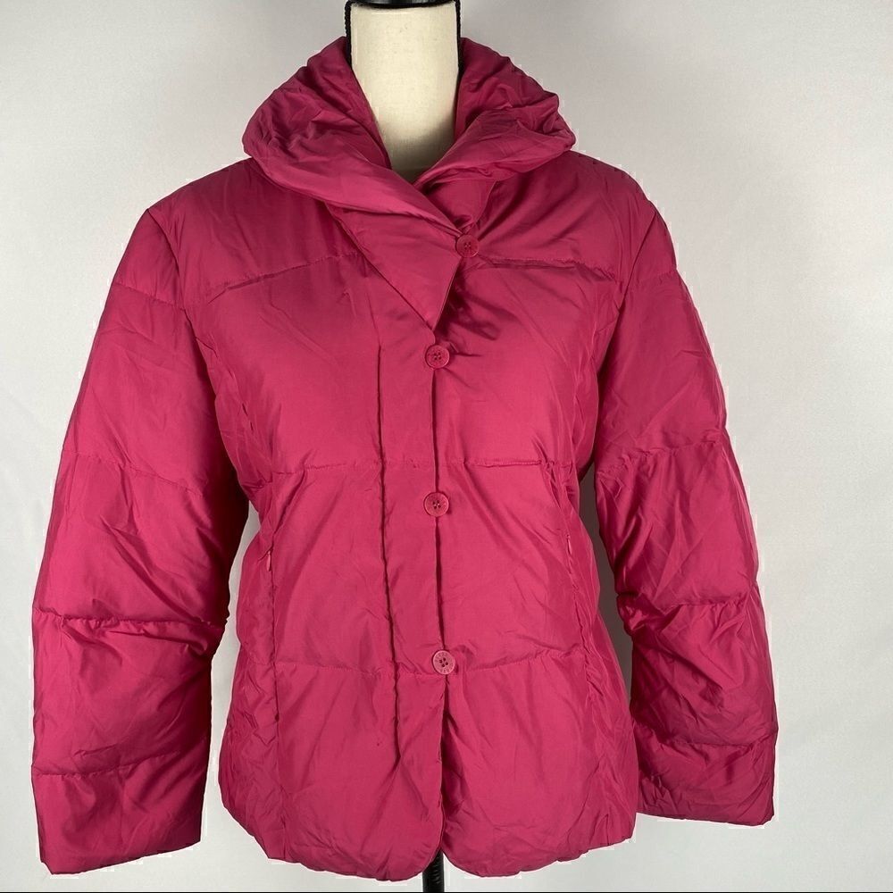 Guess Puff Pink Jacket Size Large - Picture 2 of 5
